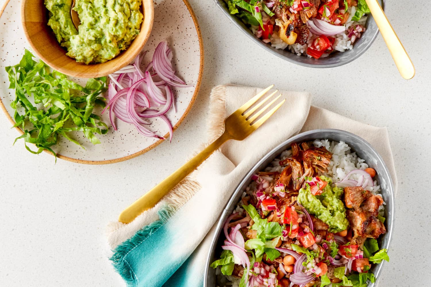 Recipe Slow Cooker Ranch Carnitas Burrito Bowls The Kitchn